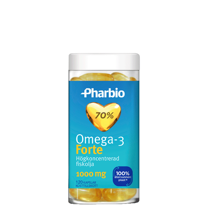 Kjøp Omega3 Forte 1000mg, 120 stk hos Gymgrossisten