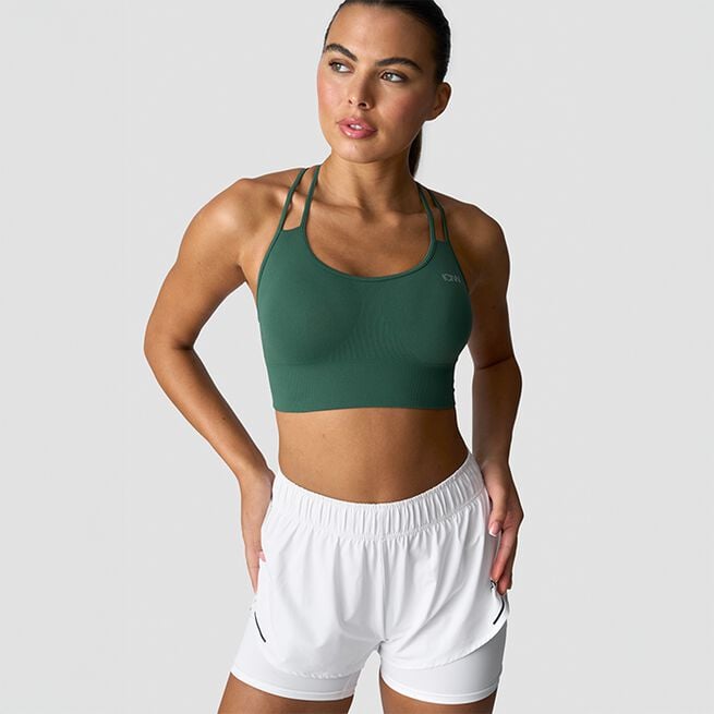 Define Seamless Sports Bra, Moss, L Define Seamless Sports Bra Grønn