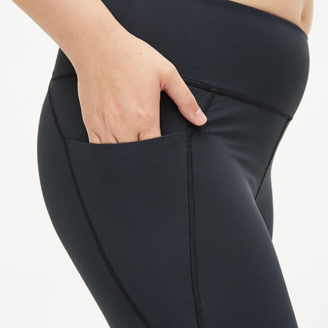 Flattering High Waist 7/8 Tights, Black, L  Flattering High Waist 7/8 Tights, Black