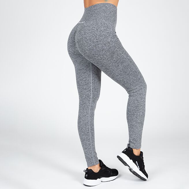 Gorilla Wear Quincy Seamless Leggings, Grey Melange Quincy Seamless Leggings, Grey Melange