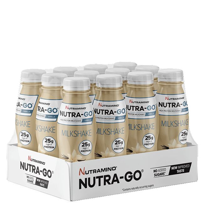12 x Nutra Go Milkshake, 330 ml, Vanilla 12 x Nutra Go Protein Milkshake 330 ml Vanilla