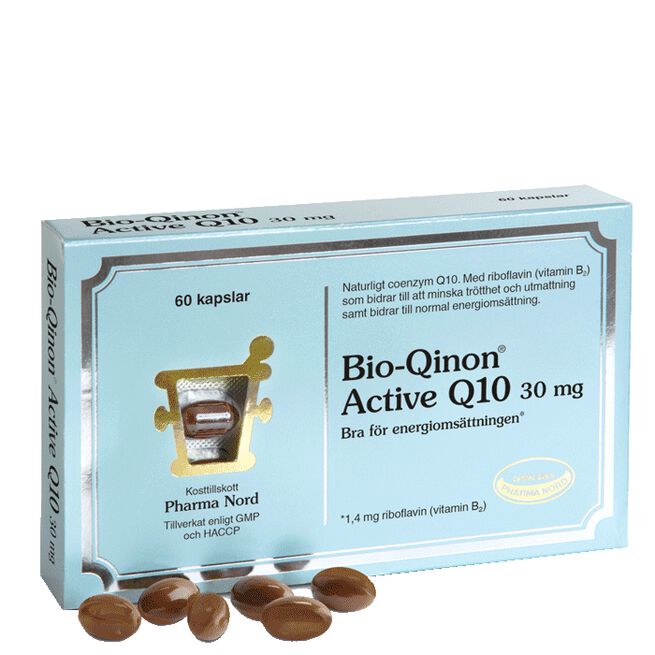 Bio-Qinon Active Q10 30 mg Bio-Qinon Active Q10 30 mg 60 kapsler