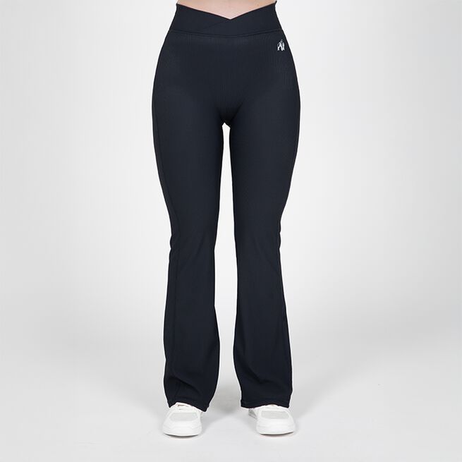 Carmen Flared Leggings, Black, XS  Carmen Utsvingte Treningstights Svart