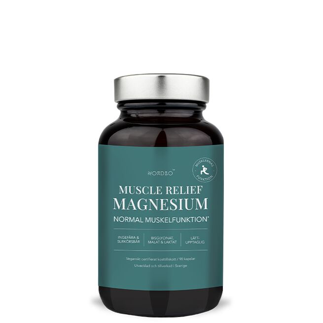 Muscle Relief Magnesium 90 kapslar Muscle Relief Magnesium 90 kapsler