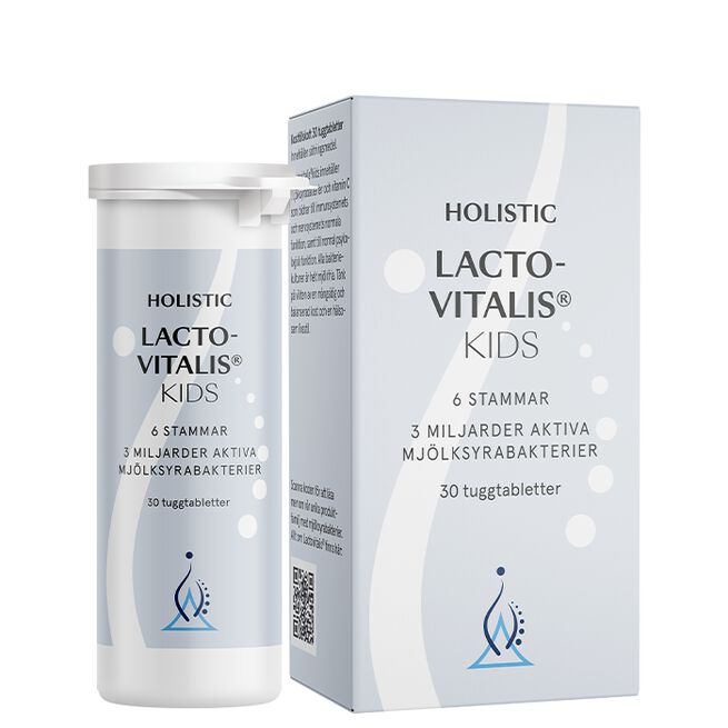 LactoVitalis Kids 30 tuggtabletter  LactoVitalis Kids 30 tyggetabletter Holistic