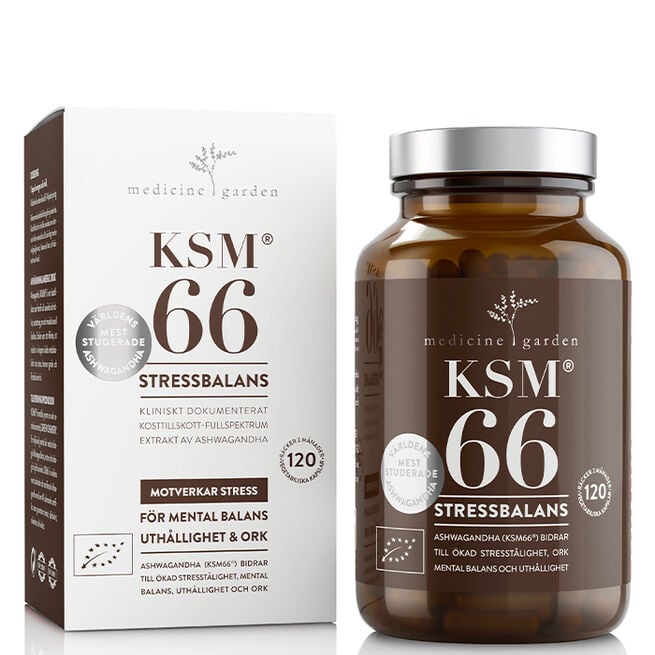 MedicineGarden KSM66 Ashwagandha EKO 120 kapslar KSM66 Ashwagandha EKO 120 kapsler