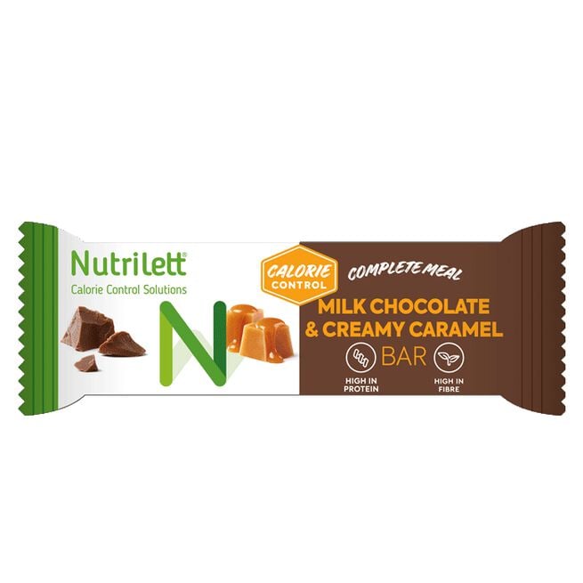 Nutrilett Milkchocolate & Creamy Caramel bar, 60 g Måltidserstatning Bar 60 g Melkesjokolade Karamell Milk Chocolate