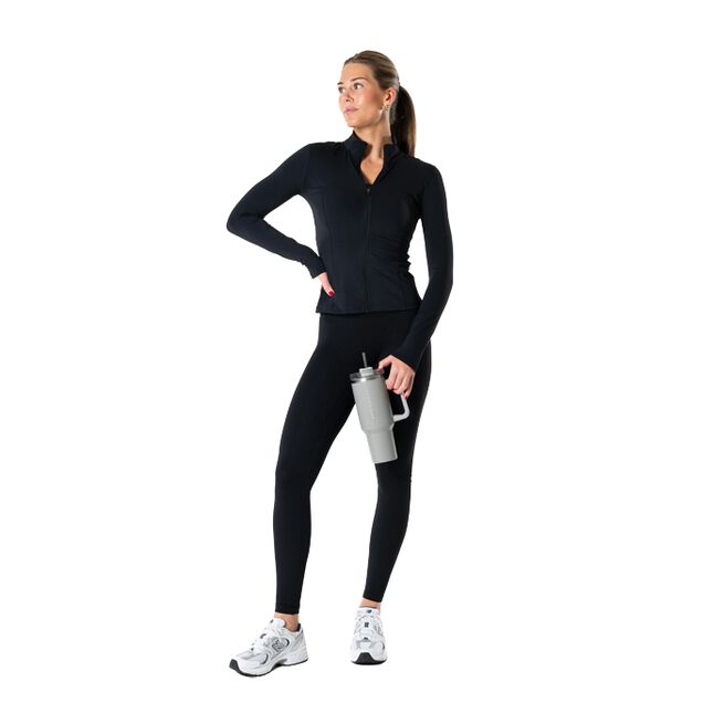 Relode Clean Zip Longsleeve, Black Clean Treningstrøye Zip