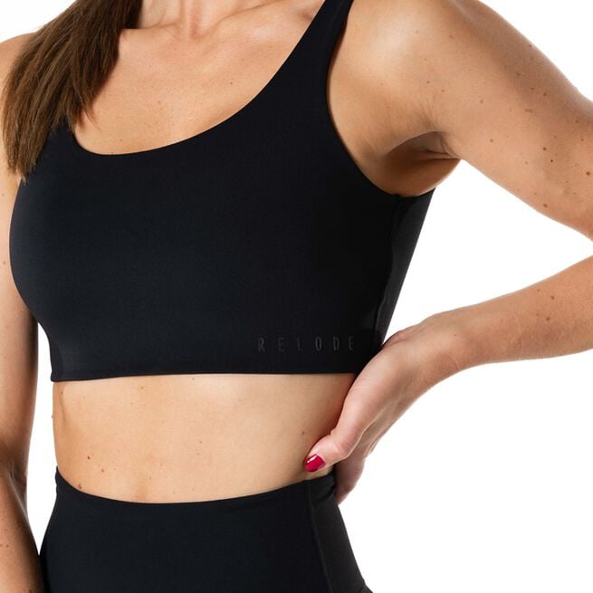 Relode Clean Top Medium Support, Black Clean Sports-BH Medium Support Svart