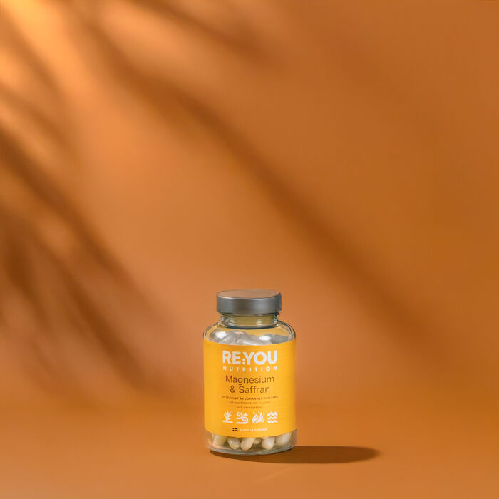 Magnesium + Saffran 100 kapsler