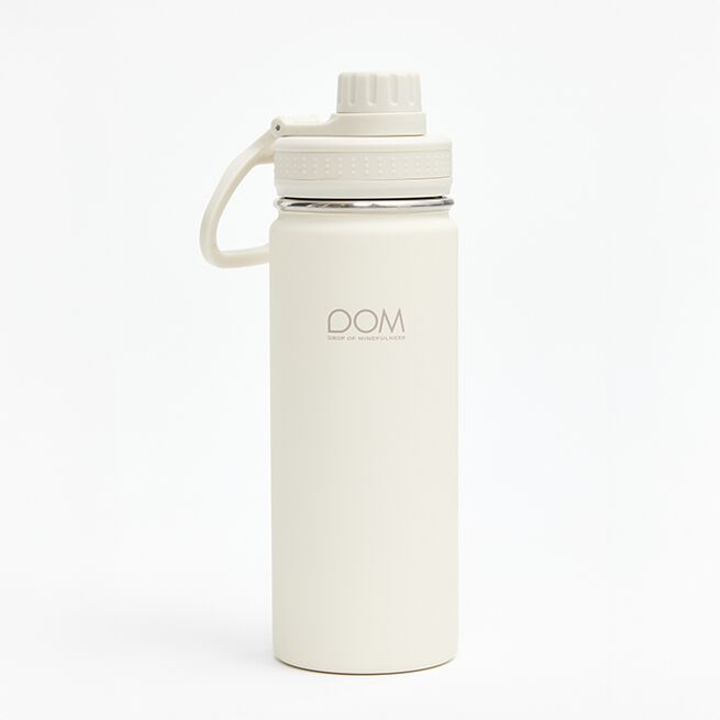 Water Bottle Sport, Cream White Vannflaske Hvit