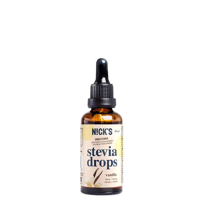 Steviadroppar Vanilj 50 ml NICKS Stevia Drops, 50 ml Vanilj