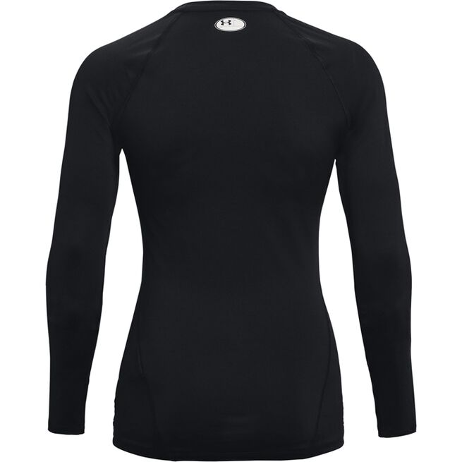 HeatGear Authentics Comp LS, Black, L  HG Armour Comp Mock Treningsgenser Svart