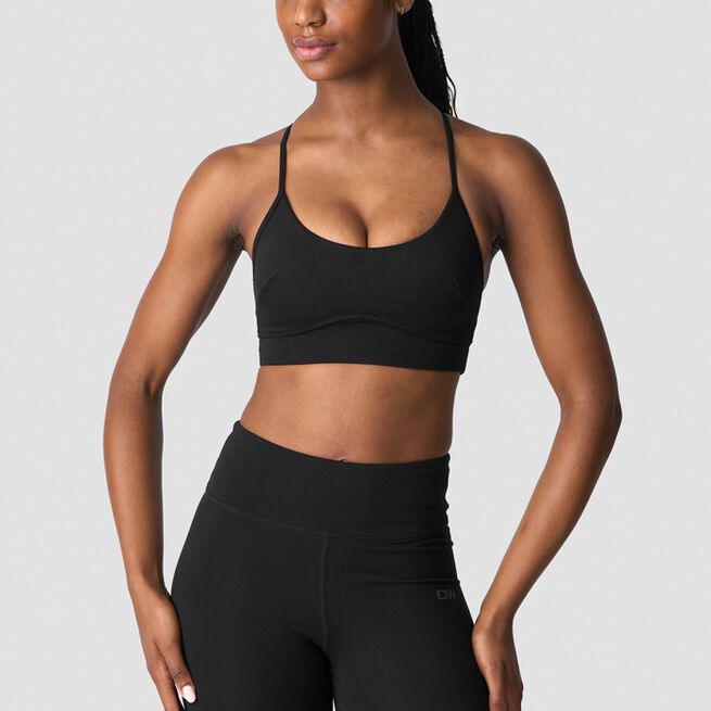 ICIW Endurance Sports Bra, Black Endurance Sports-BH Svart