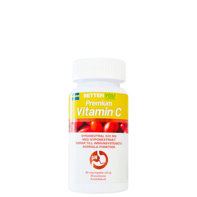 Premium Vitamin C, 60 kapslar Better You