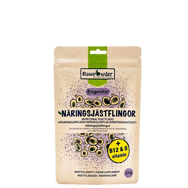 Näringsjästflingor B12 Och D-vitamin 125 g Næringsgjærflak B12 og D-vitamin 125 g