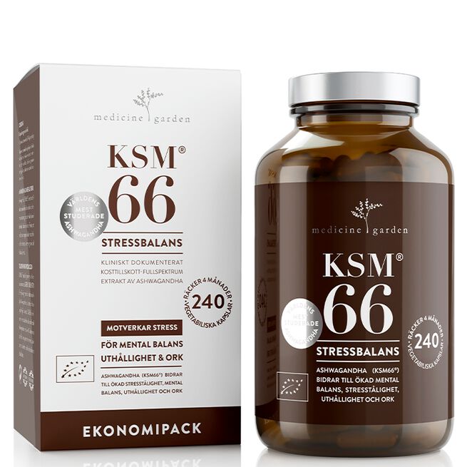 MedicineGarden KSM66 Eko 240 kapslar KSM66 Ashwagandha Eko 240 kapsler