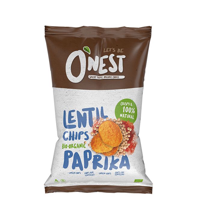 Ekologiska Linschips 75 g Paprika Økologiske Linsechips 75 g Paprika