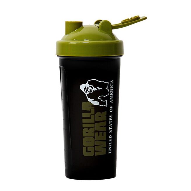 Shaker XXL 1000 ml, Black/Army green  Shaker XXL Svart/Grønn 1000 ml