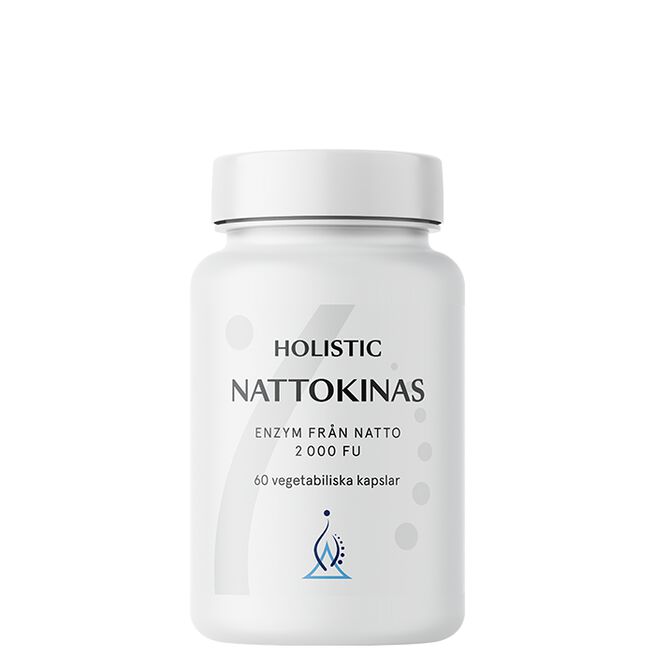 Holistic Nattokinas 60 vegetabiliska kapslar Nattokinase 60 vegetabilske kapsler