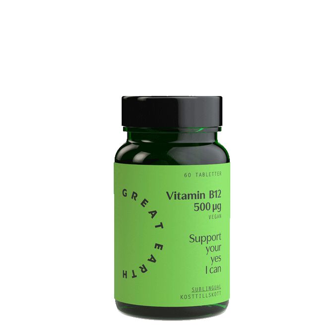 Vitamin B12 500 µg, 60 tabletter Vitamin B12 500 µg 60 sugtabletter