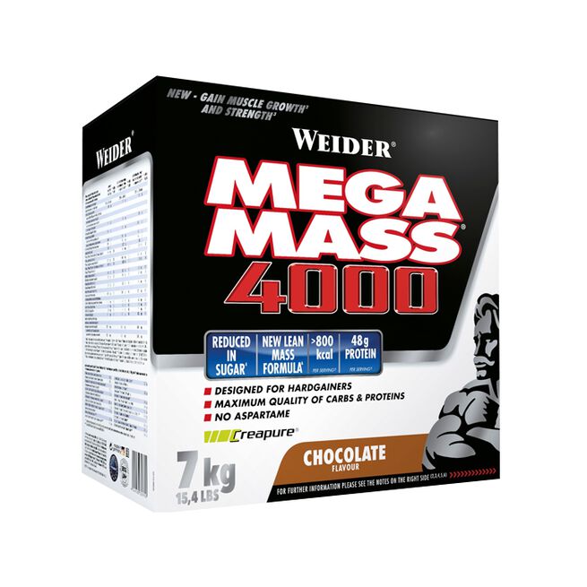 Mega Mass 4000, 7 kg, Sjokolade Mega Mass 4000 Gainer 7 kg Choklad