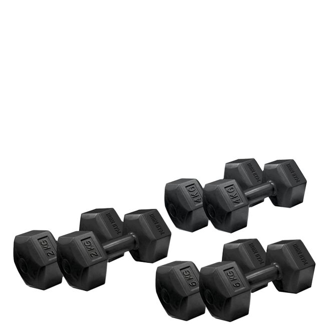 Iron Gym 6kg x 2 Fixed Hex Dumbbell, Pair Hex Manualer Par