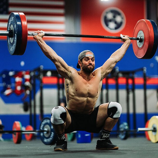 RX Knee Sleeve, 5mm, White/Black, M  RX Knestøtte 5mm Hvit/Svart