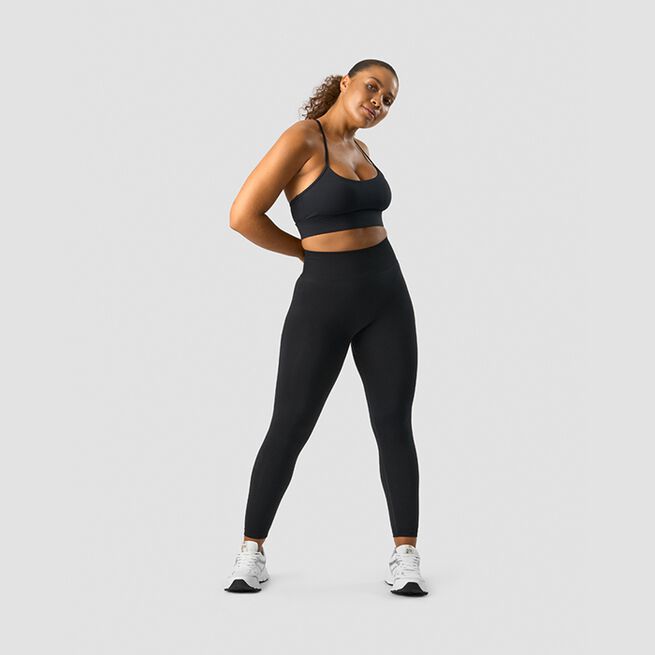 Define Seamless V-shape Tights, Black, L  Define Sømløs Treningstights Svart