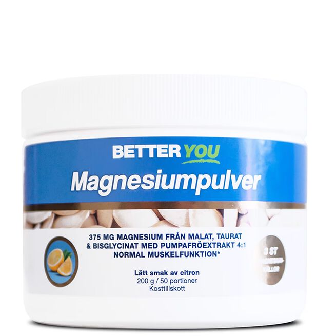 Better You Magnesiumpulver Citron 200 g Magnesiumpulver Sitron 200 g