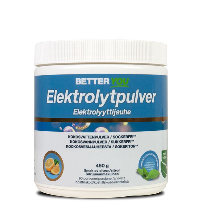 Better You Elektrolytpulver Citron 450 g Elektrolyttpulver Sitron 450 g