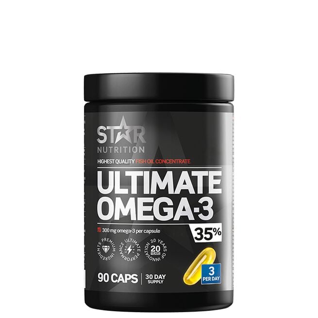 Star Nutrition Ultimate omega3 35procent Ultimate Omega-3, 90 kapsler, 35 % 1000mg