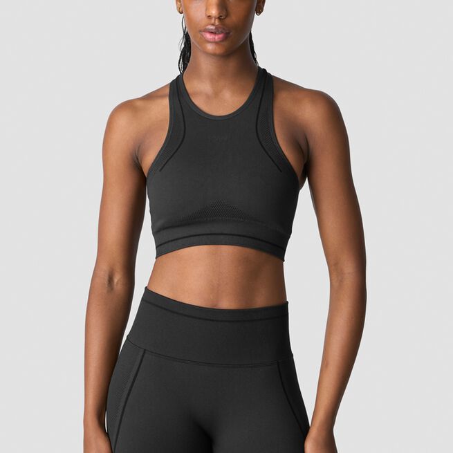 ICIW Endurance Seamless Sports Bra, Dark Grey Endurance Seamless Sports-BH Grå