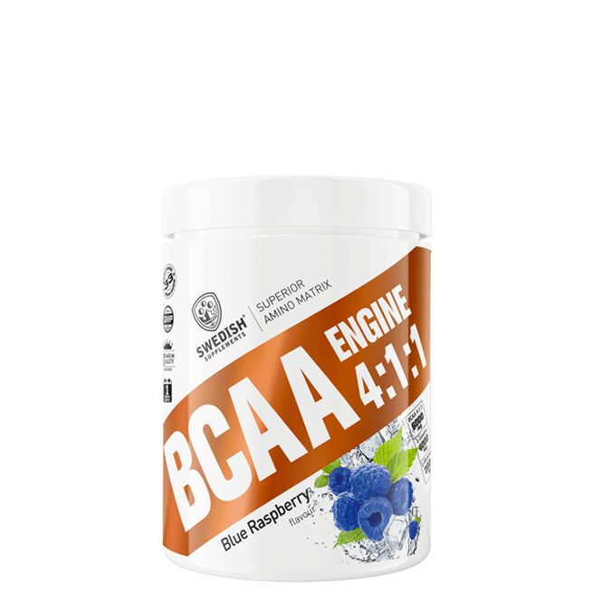 BCAA Engine 4:1:1, 400 g, Blue Raspberry  BCAA Engine 4:1:1 BCAA Pulver 400 g Blue Raspberry