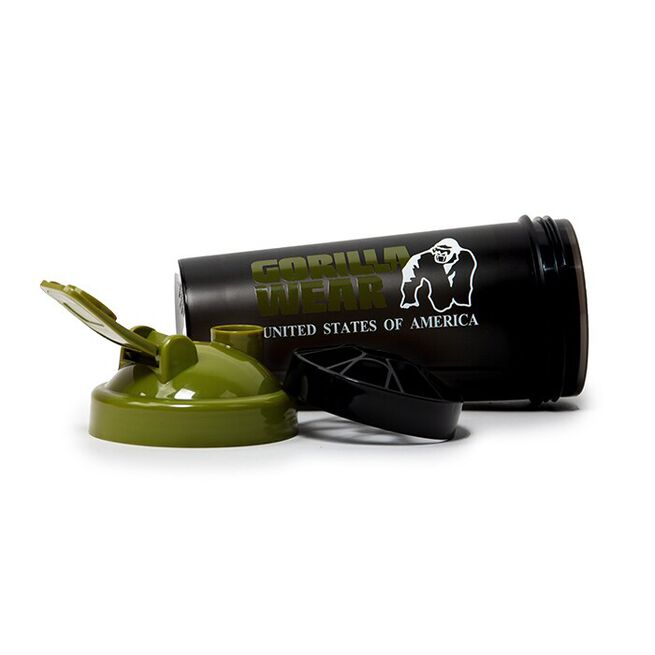 Shaker XXL 1000 ml, Black/Army green  Shaker XXL Svart/Grønn 1000 ml