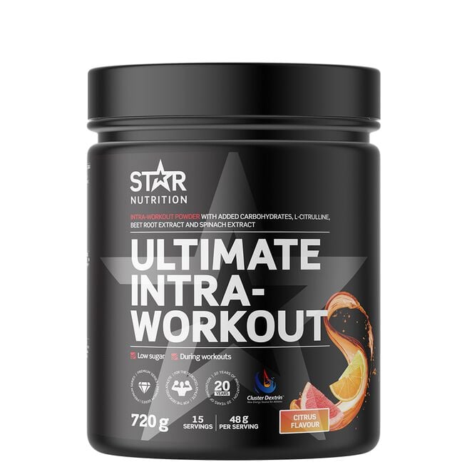 Ultimate Intra Workout, Citrus, 720 g, Kort datum Ultimate Intra Workout, Citrus, 720 g, Kort dato Citrus