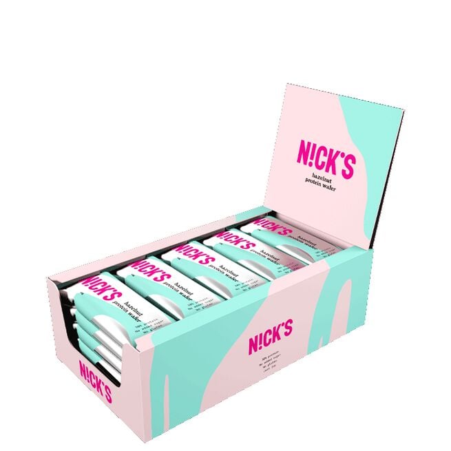 Nicks Potein Wafer Hazelnut 24 x NICKS Protein Wafer, 40 g Hazelnut