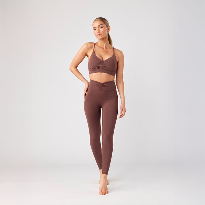 Ultimate Ruched Tights, Intense Rust, S  Ultimate Treningstights Rød