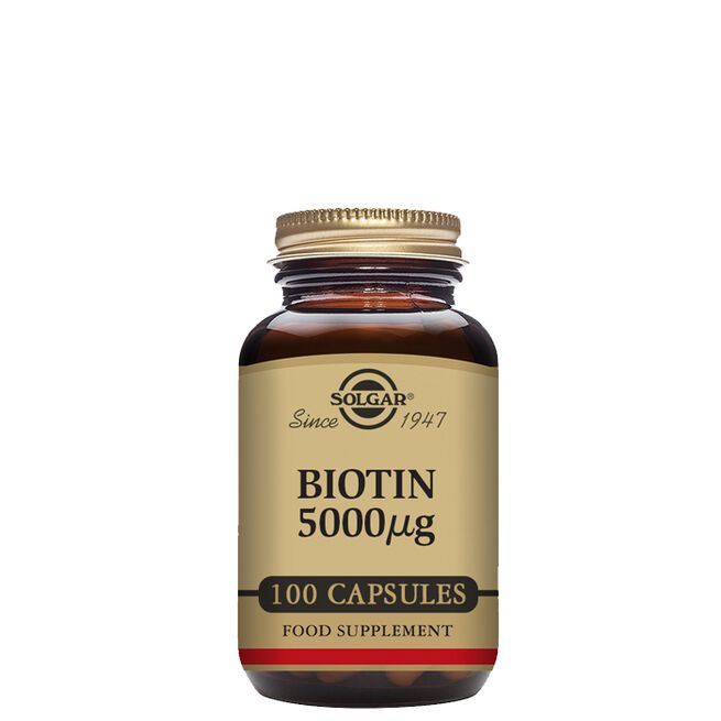 Biotin 5000 mcg 100 kapslar Biotin 5000 mcg, 100 kapsler