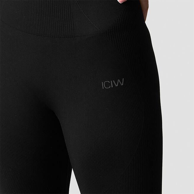 Sculpt Seamless Invisible Scrunch Tights, Black, L  Scrunch treningstights Svart