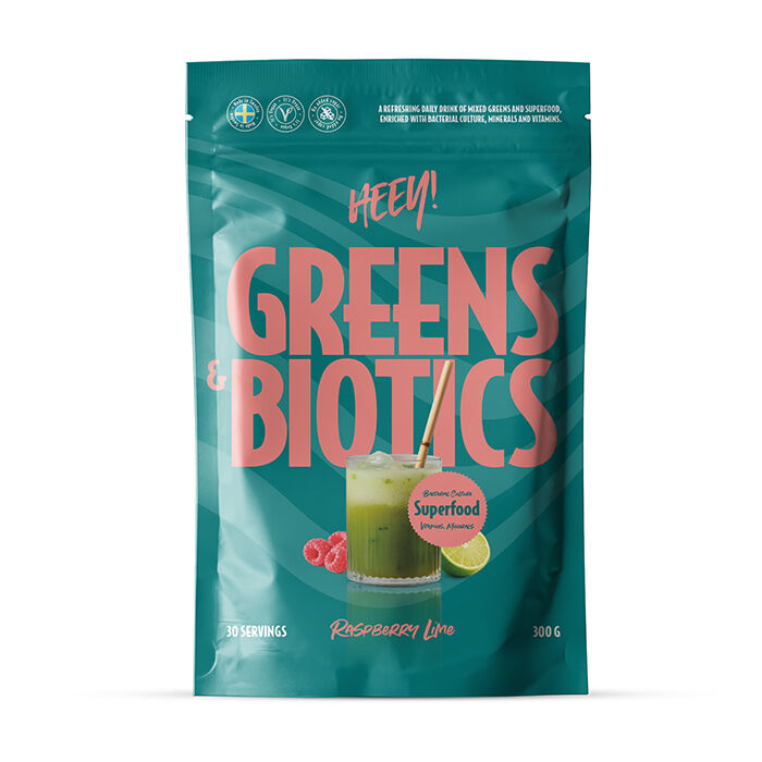 Greens & Biotics Superfood 300 g Hallon Lime