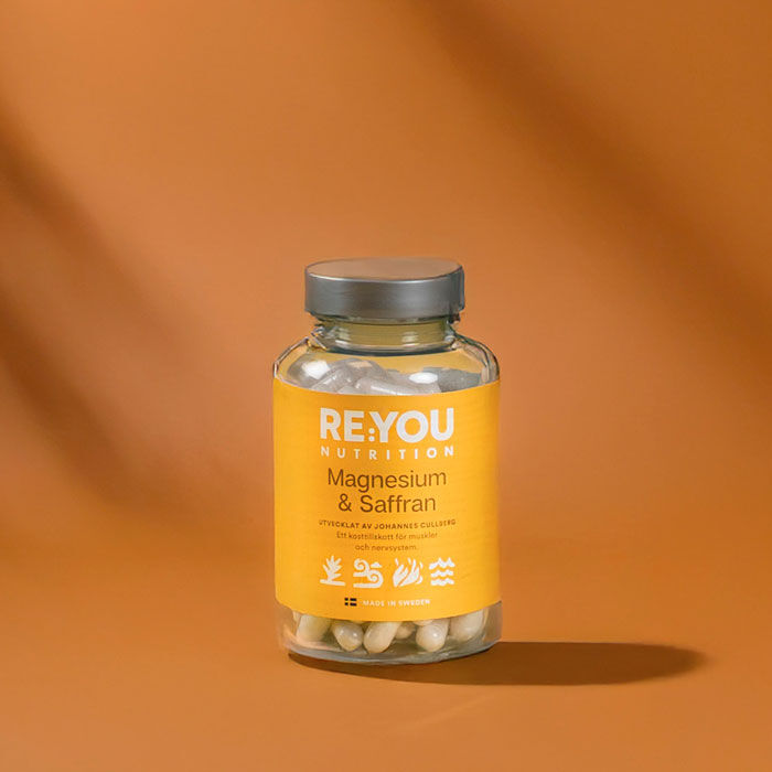 Magnesium + Saffran 100 kapsler