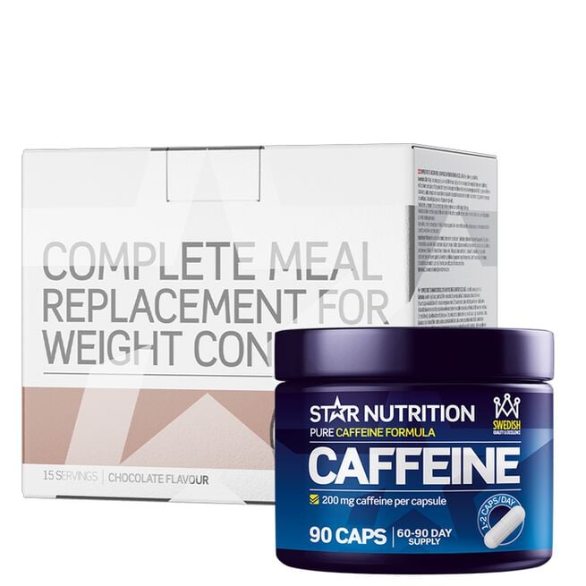 Complete Meal Måltidserstatning vektkontroll + koffeintabletter 200 mg 90 kapsler Complete Meal Måltidserstatning vektkontroll + koffeintabletter 200 mg 90 kapsler