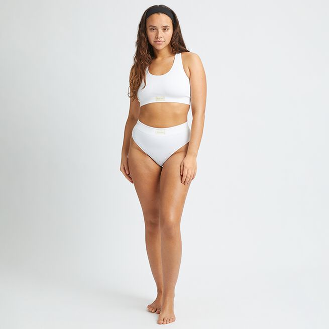 Röhnisch Micro Rib Brief, White Micro Rib Briefs Hvit