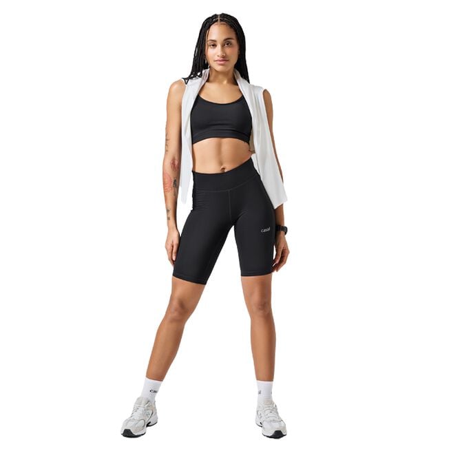 Casall Essential High Waist Bike Tights, Black Essential Treningsshorts Høy Midje Svart