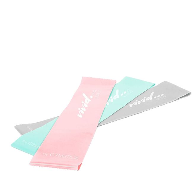 Gymstick Vivid Mini Band Set, 3pcs Vivid Miniband Sett 3stk