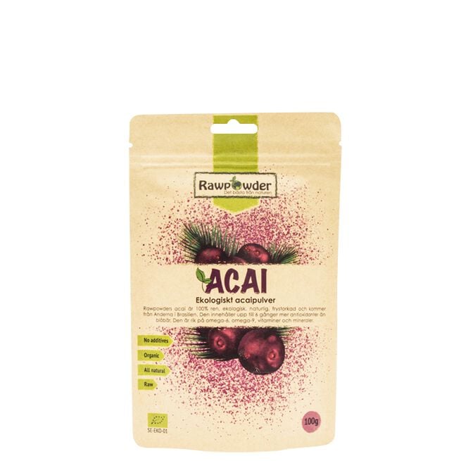 Acaipulver ØKO, 100 g  Økologisk Acaipulver 100 g