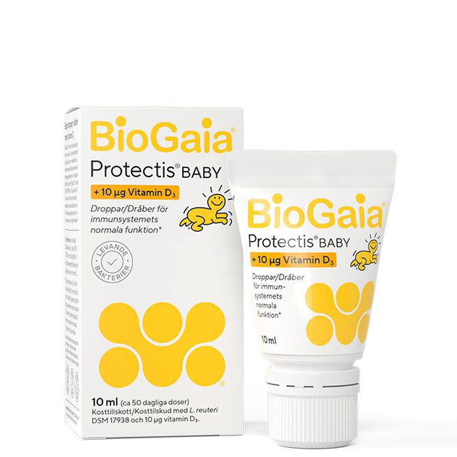 BioGaia Protectis Droppar Med D-vitamin 10 ml Protectis Dråper 10 ml Med D-vitamin
