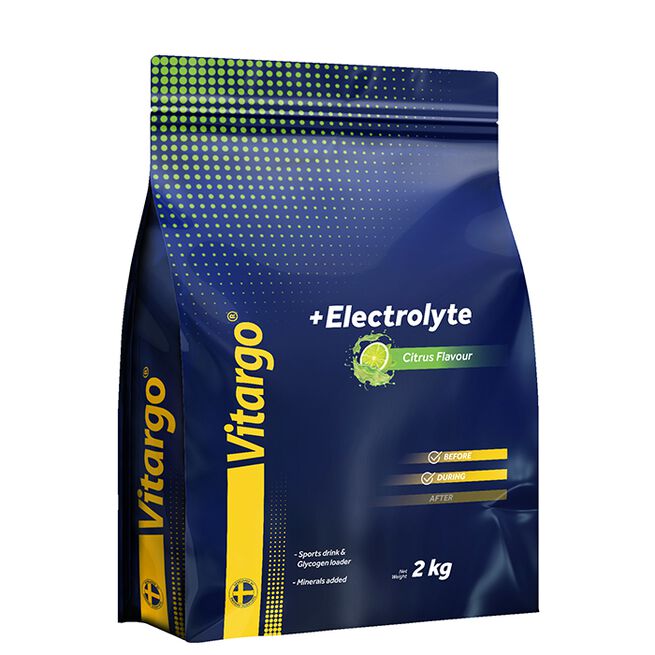 Vitargo Electrolyte, 2 kg, Citrus Elektrolytt Sportsdrikkpulver Sitrus 2 kg
