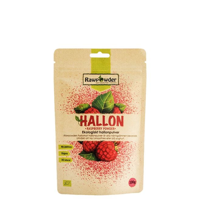 Bringebærpulver ØKO, 125 g  Økologisk Bringebærpulver 125 g
